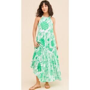 Lilly Pulitzer Beccalyn Halter Maxi Dress Size M Spearmint Green NEW NWT